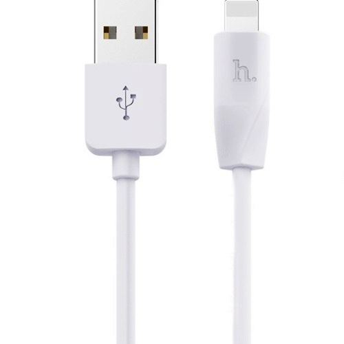 фото Кабель hoco usb 2.0 am - lightning hoco x1 whit в комплекте x1i 1м (2 шт)