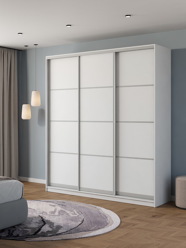 

Шкаф купе Армариум Атина 220х50х240 белый глухой, Атина01