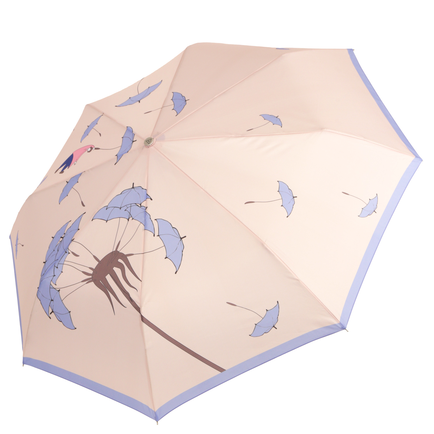 

Зонт женский FABRETTI UFLR0011, бежевый, UFLR0011