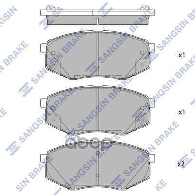 

Колодки Передние Hyundai Sonata (Lf) 2014- Sp1681 Sangsin brake арт. SP1681