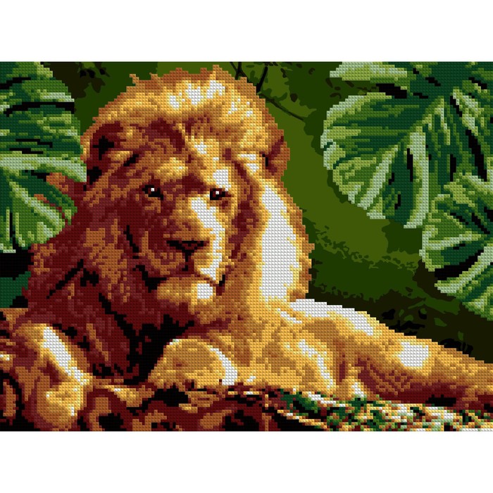 Lori Алмазная мозаика 30 х 40 см, (частичное заполнение) Мудрый лев