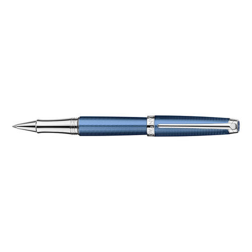 

Ручка-роллер Carandache Leman (4779.168) Grand Blue SP F черные подар.кор.