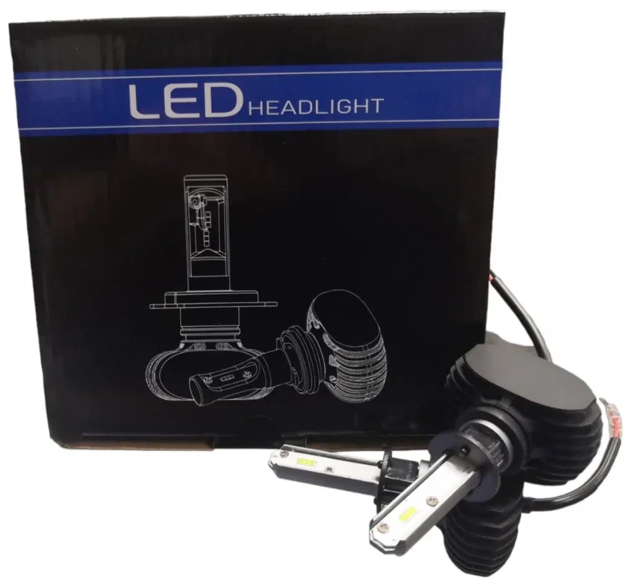 

Светодиодные лампы Led S1 H11 6500k, 4000 lm, 25w, 9-32V, комплект 2 шт.