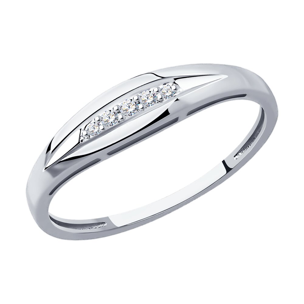 

Кольцо из белого золота с бриллиантом р. 17,5 SOKOLOV Diamonds 1012304-3, 1012304-3