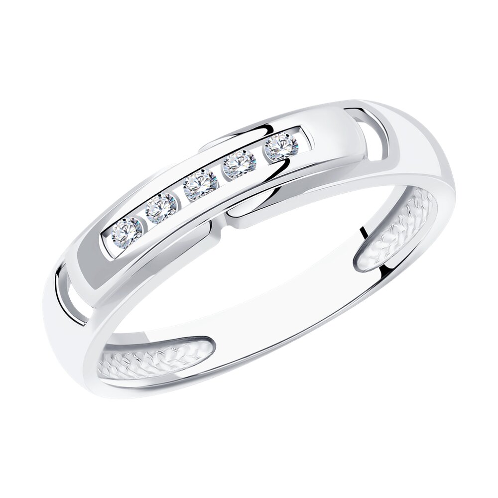 

Кольцо из белого золота с бриллиантом р. 18,5 SOKOLOV Diamonds 1012299-3, 1012299-3