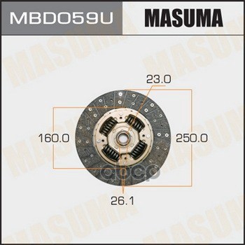 

Mbd059u_диск сцепления mitsubishi pajero 3.5/2.8td 94-00