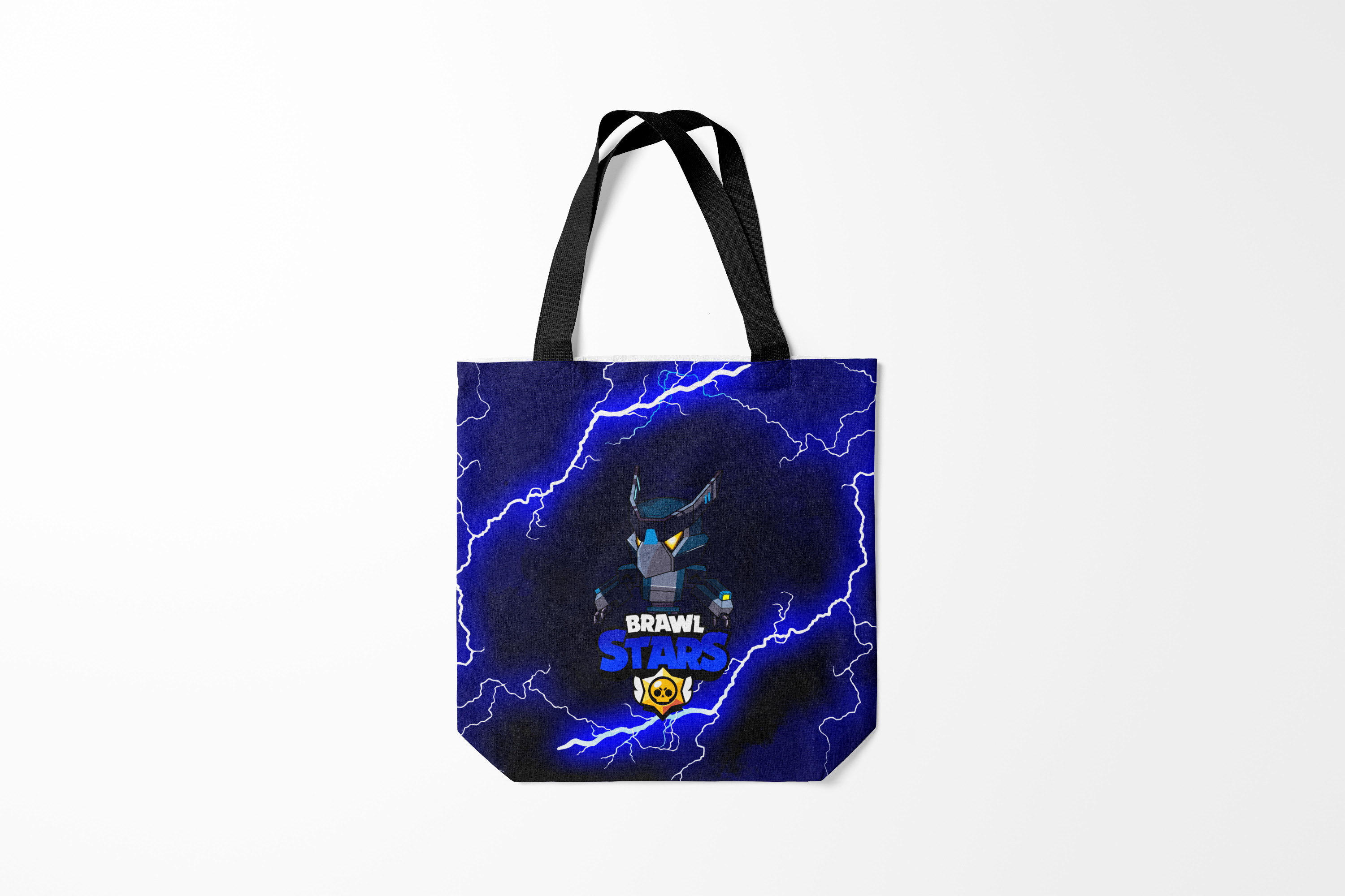 

Сумка шoппер унисекс Burnettie Brawl Stars B.S. MECHA CROW, черный, Brawl Stars B.S. MECHA CROW