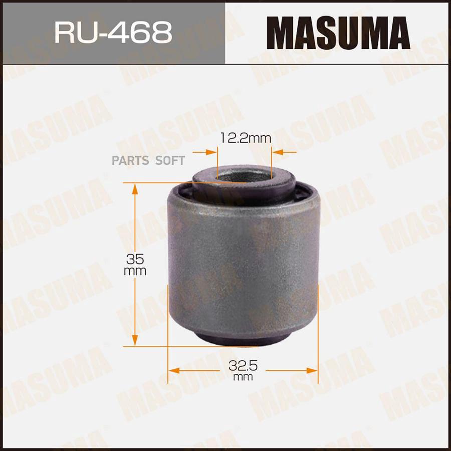 

Ru-468_сайлентблок задний нижний ford focus all 98>, mazda 3 bk all 0