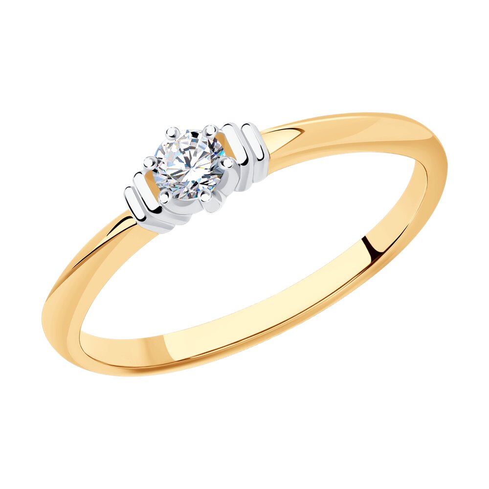 

Кольцо помолвочное из красного золота с бриллиантом р. 18,5 SOKOLOV Diamonds 1012276, 1012276
