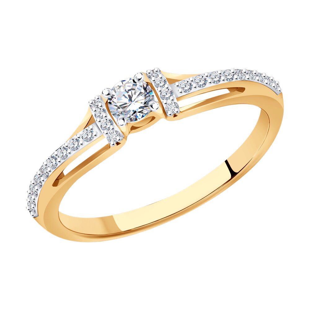 

Кольцо помолвочное из красного золота с бриллиантом р. 18,5 SOKOLOV Diamonds 1012271, 1012271