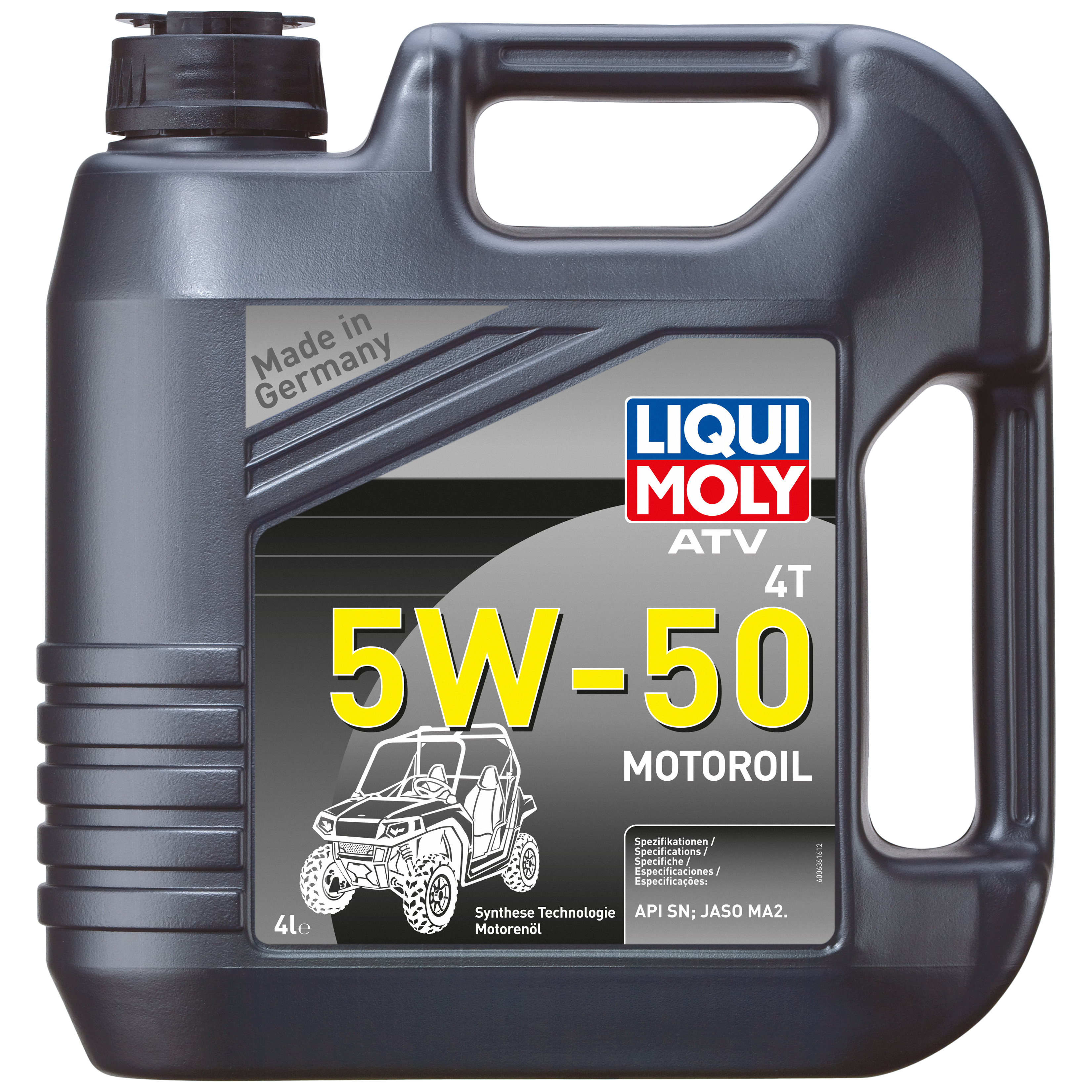 Liquimoly 5w50 atv 4t motoroil 4l_масло моторное нс-синт., для квадроциклов api sn, jas