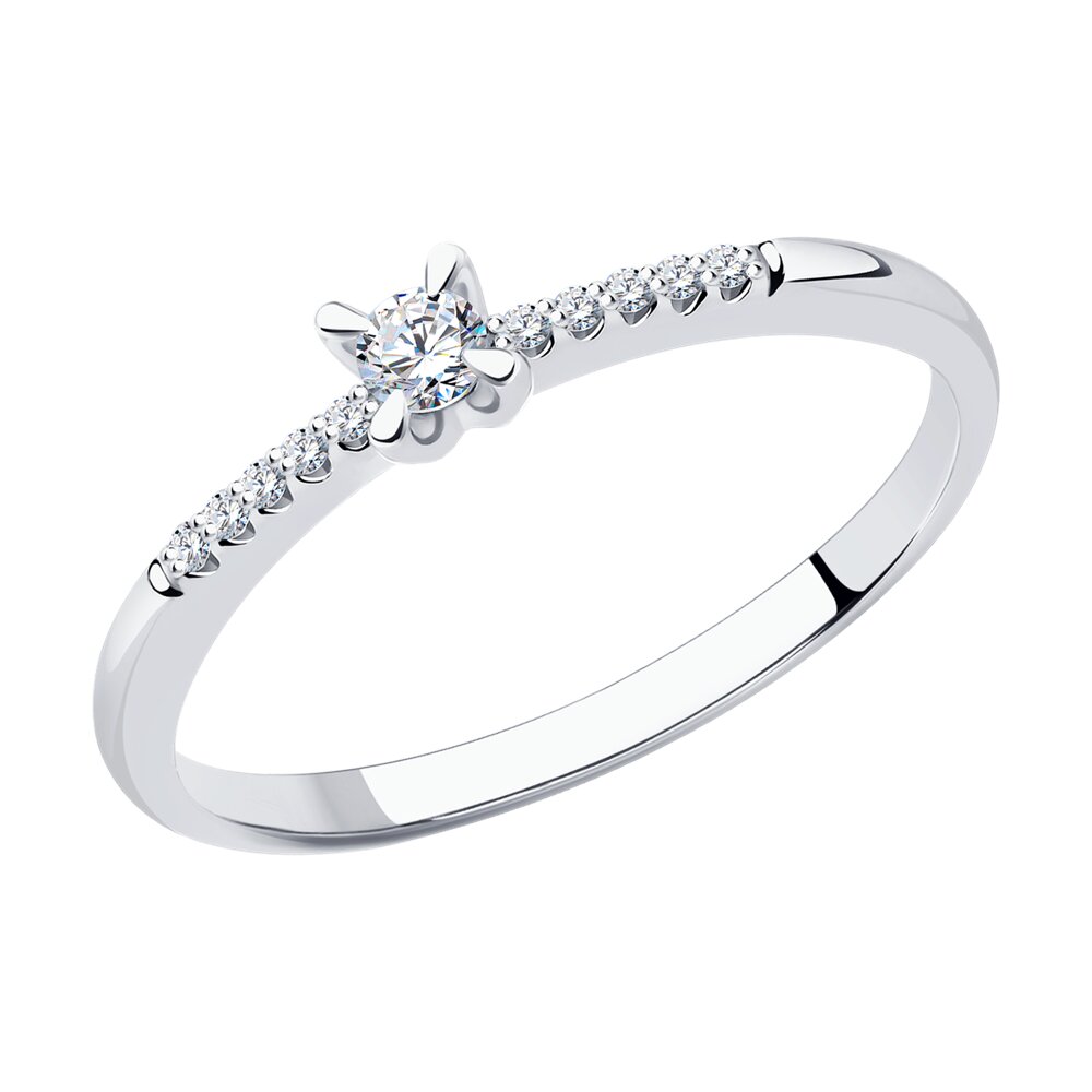 

Кольцо из золота р. , SOKOLOV Diamonds 1012256-3, бриллиант, 1012256-3