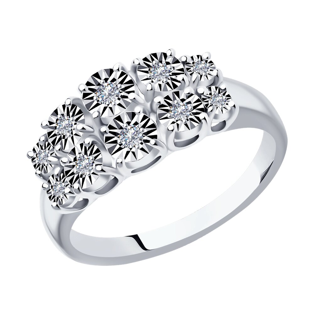 

Кольцо из белого золота с бриллиантом р. 18,5 SOKOLOV Diamonds 1012249-3, 1012249-3