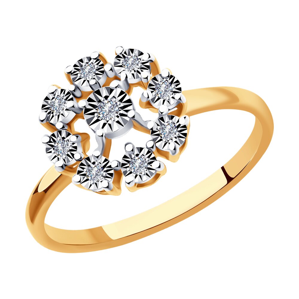 

Кольцо из комбинированного золота с бриллиантом р. 15,5 SOKOLOV Diamonds 1012244, 1012244