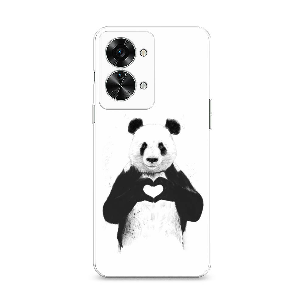 

Чехол Awog на OnePlus Nord 2T / ВанПлас Норд 2T "Панда love", Разноцветный, 153250-10