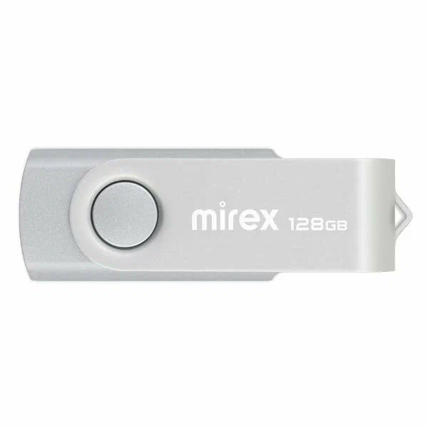 

Флешка Mirex Swivel 128 ГБ (SWIVEL SILVER 128GB 13600-FMUSI128), Swivel