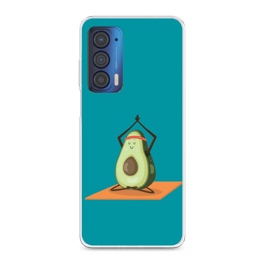 

Чехол для Motorola Edge (2021) "Расслабься с авокадо", Голубой, 242950-6