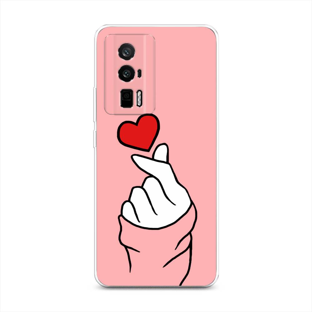 

Чехол Awog на Redmi K60 "Милое сердечко", Белый;красный;черный, 317450-7