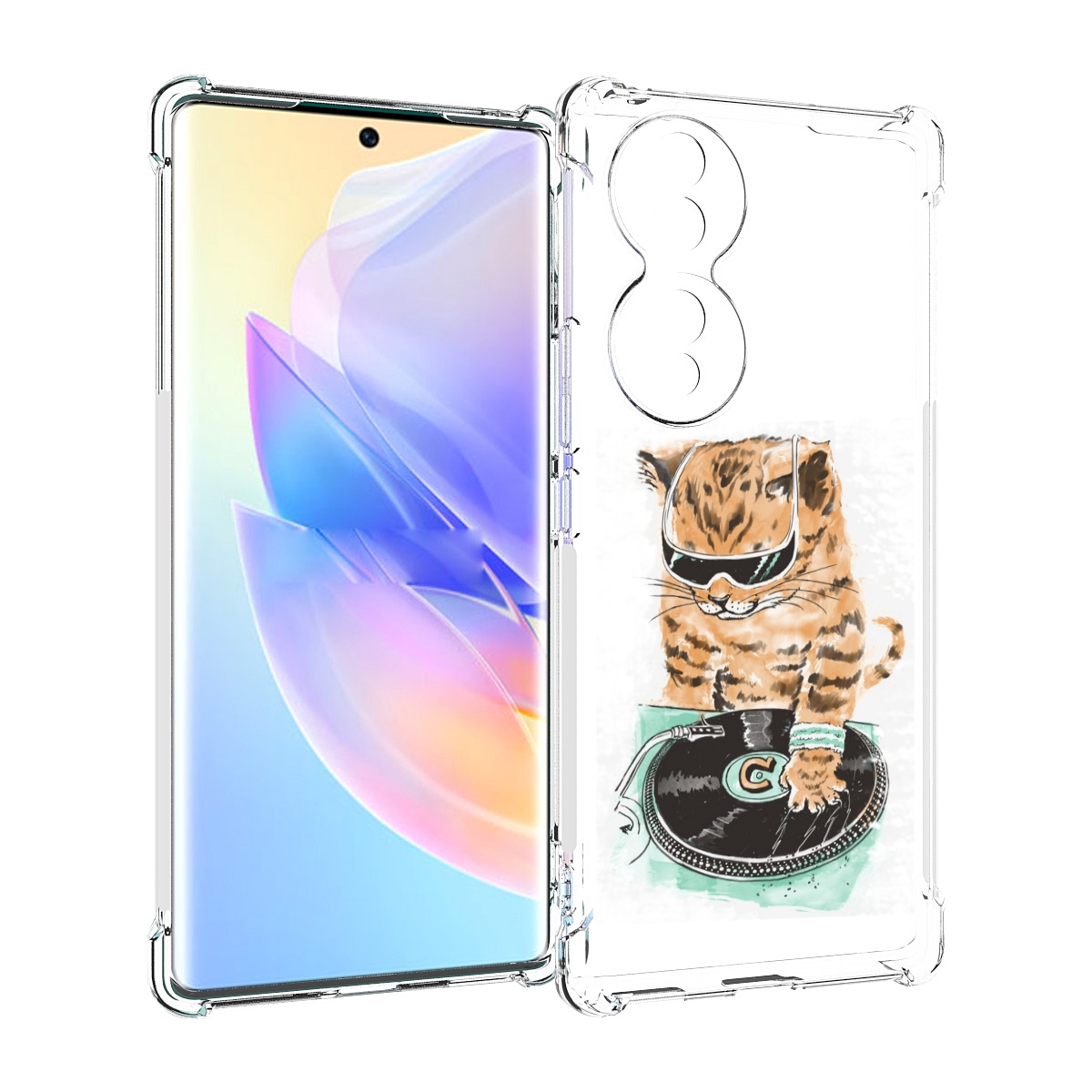 

Чехол MyPads Кот диджей для Honor 70, Прозрачный, Tocco