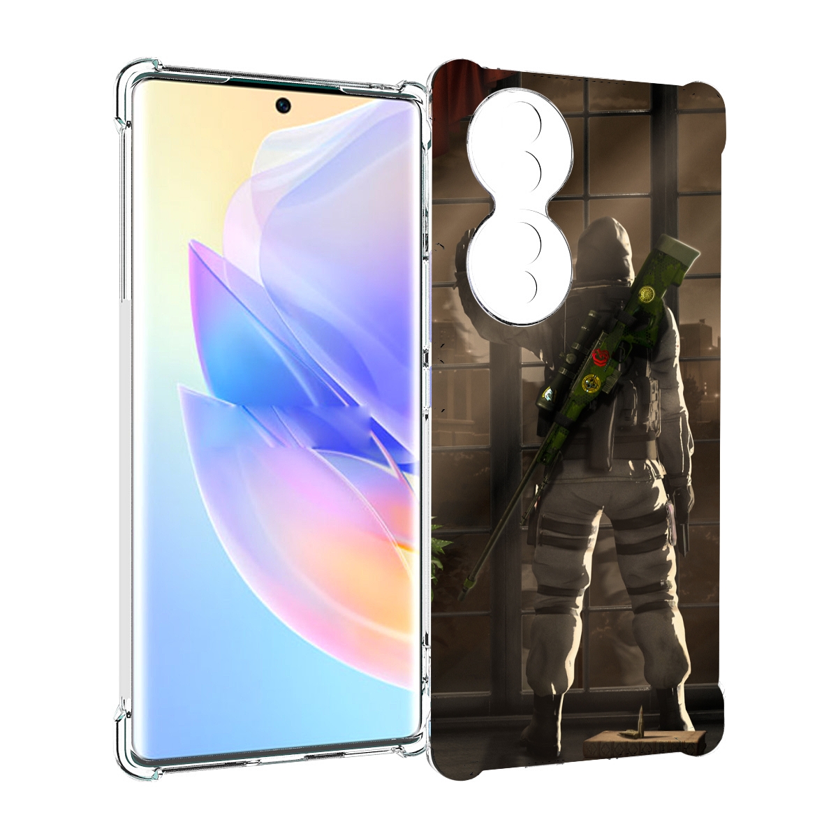 

Чехол MyPads Контр-Страйк-в-дыму для Honor 70, Прозрачный, Tocco