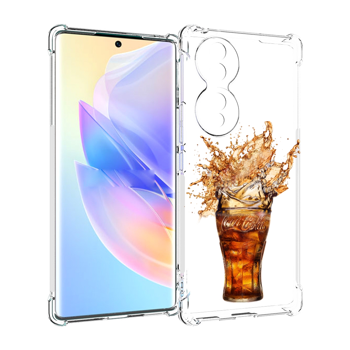 

Чехол MyPads Кола-в-стакане для Honor 70, Прозрачный, Tocco