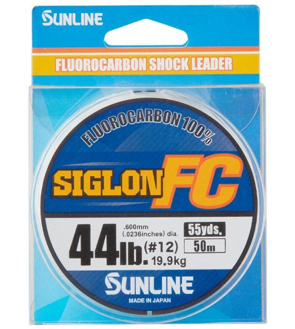 

Леска флюрокарбоновая SunLine Siglon FC 2020 0,6 мм, 50 м, 19,9 кг, clear, 1 шт., Siglon FC 2020