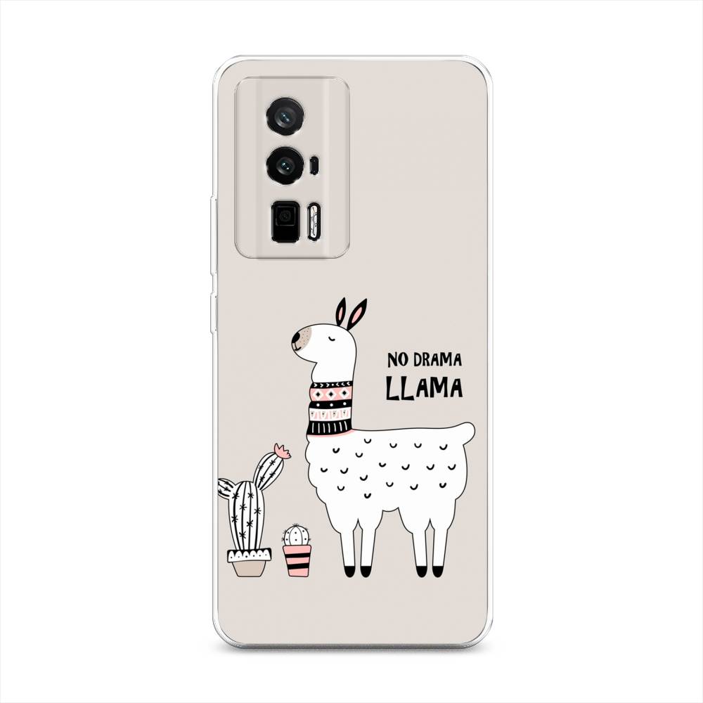 

Чехол Awog на Redmi K60 "No drama LLama", Бежевый;серый;белый, 317450-2