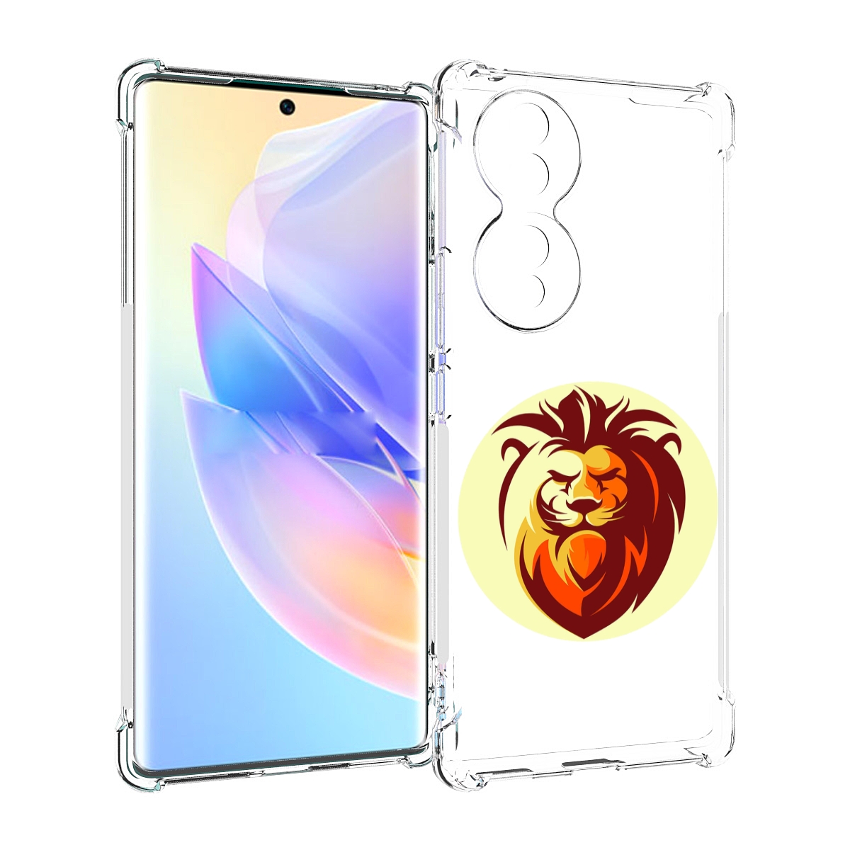 

Чехол MyPads Картинка-Лев для Honor 70, Прозрачный, Tocco