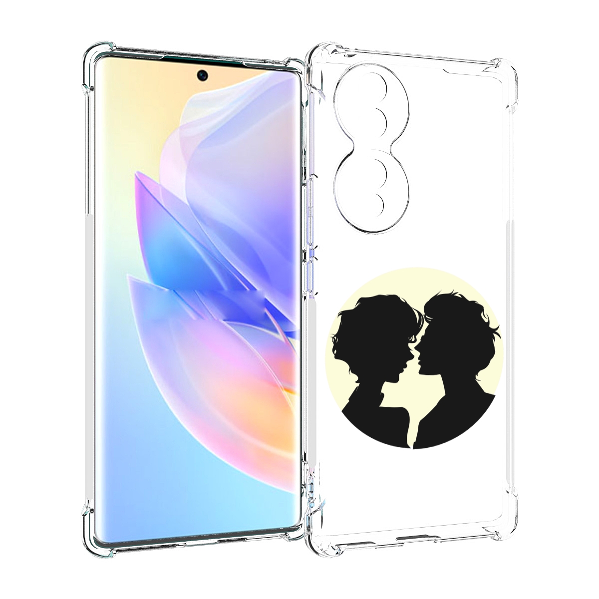 

Чехол MyPads Картина для Honor 70, Прозрачный, Tocco