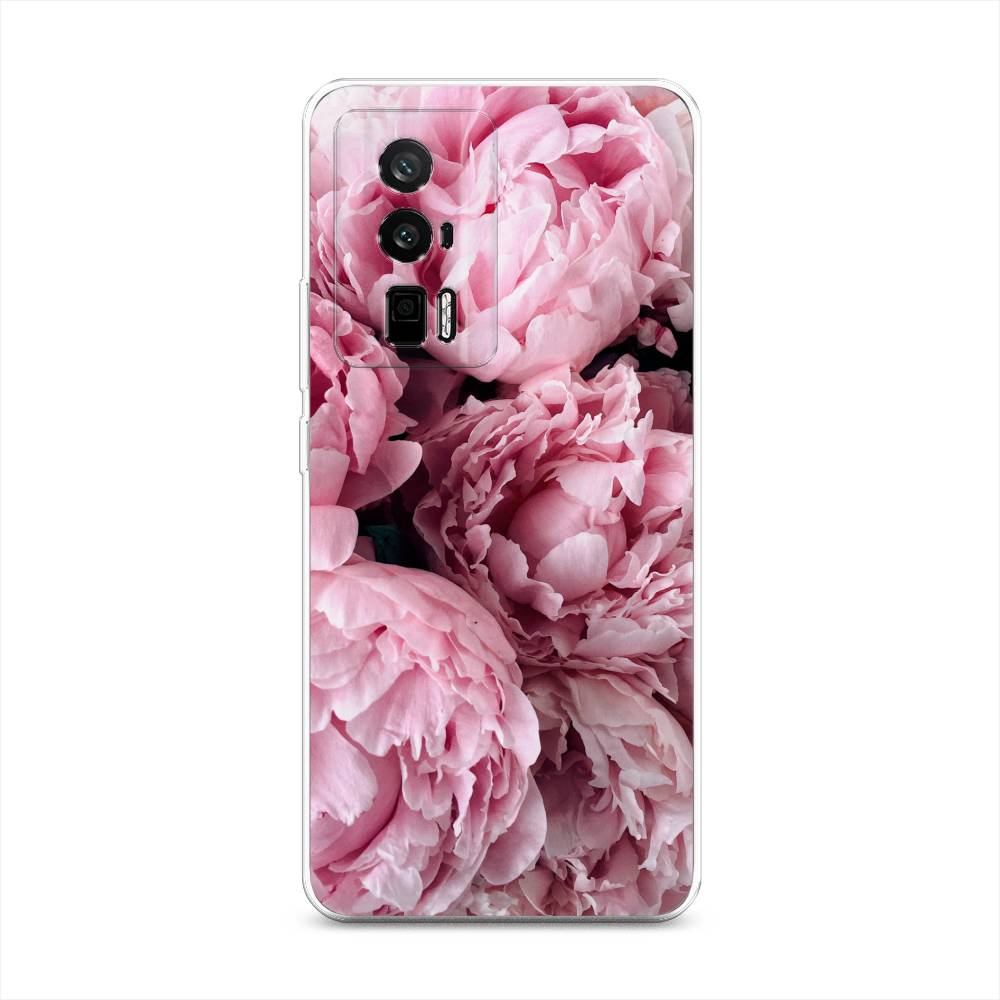 

Чехол Awog на Redmi K60 "Нежные пионы", Розовый;черный;белый, 317450-8