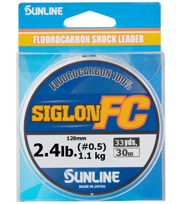 

Леска флюрокарбоновая SunLine Siglon FC 2020 0,128 мм, 30 м, 1,1 кг, clear, 1 шт., Siglon FC 2020