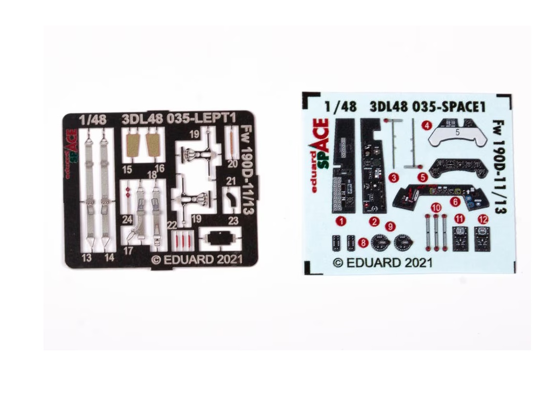 3DL48035 Eduard 148 3D декаль для Fw 190D-1113 SPACE 1512₽