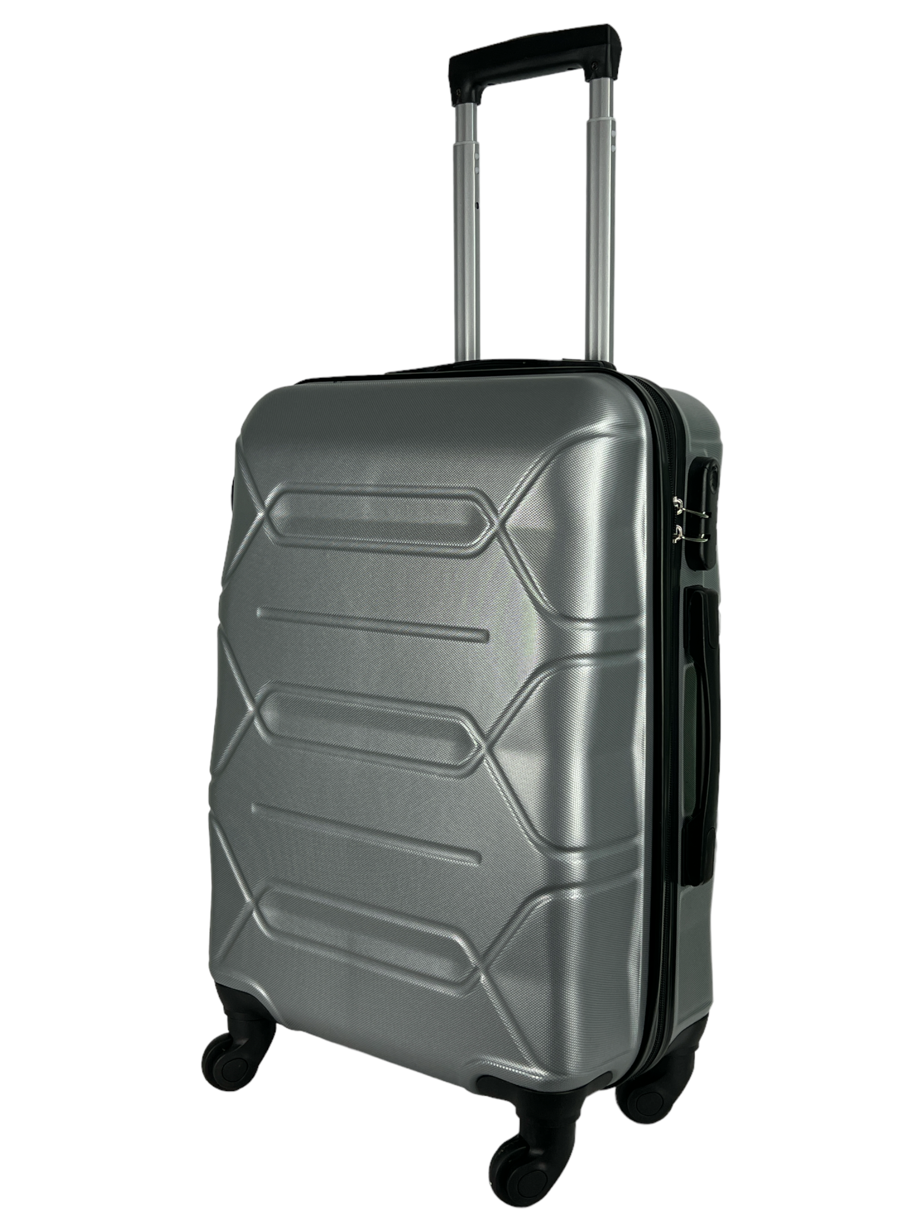 

Чемодан унисекс PalmBag ABS-S серебристый S, ABS-S