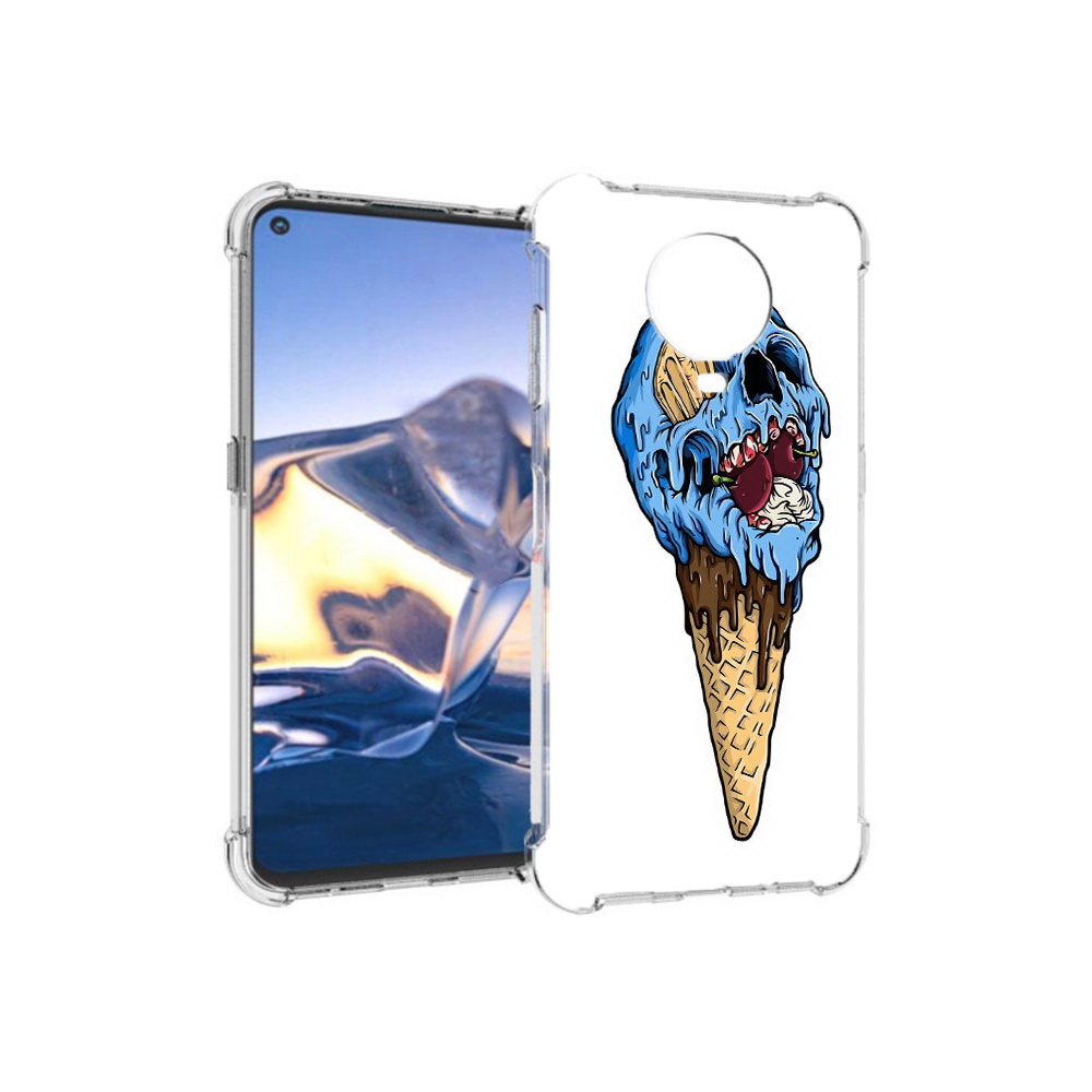 

Чехол MyPads Tocco для Nokia G10 мороженное череп (PT171673.98.484), Tocco