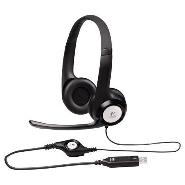 

наушники Logitech h390 белый, черный (981-000014), h390