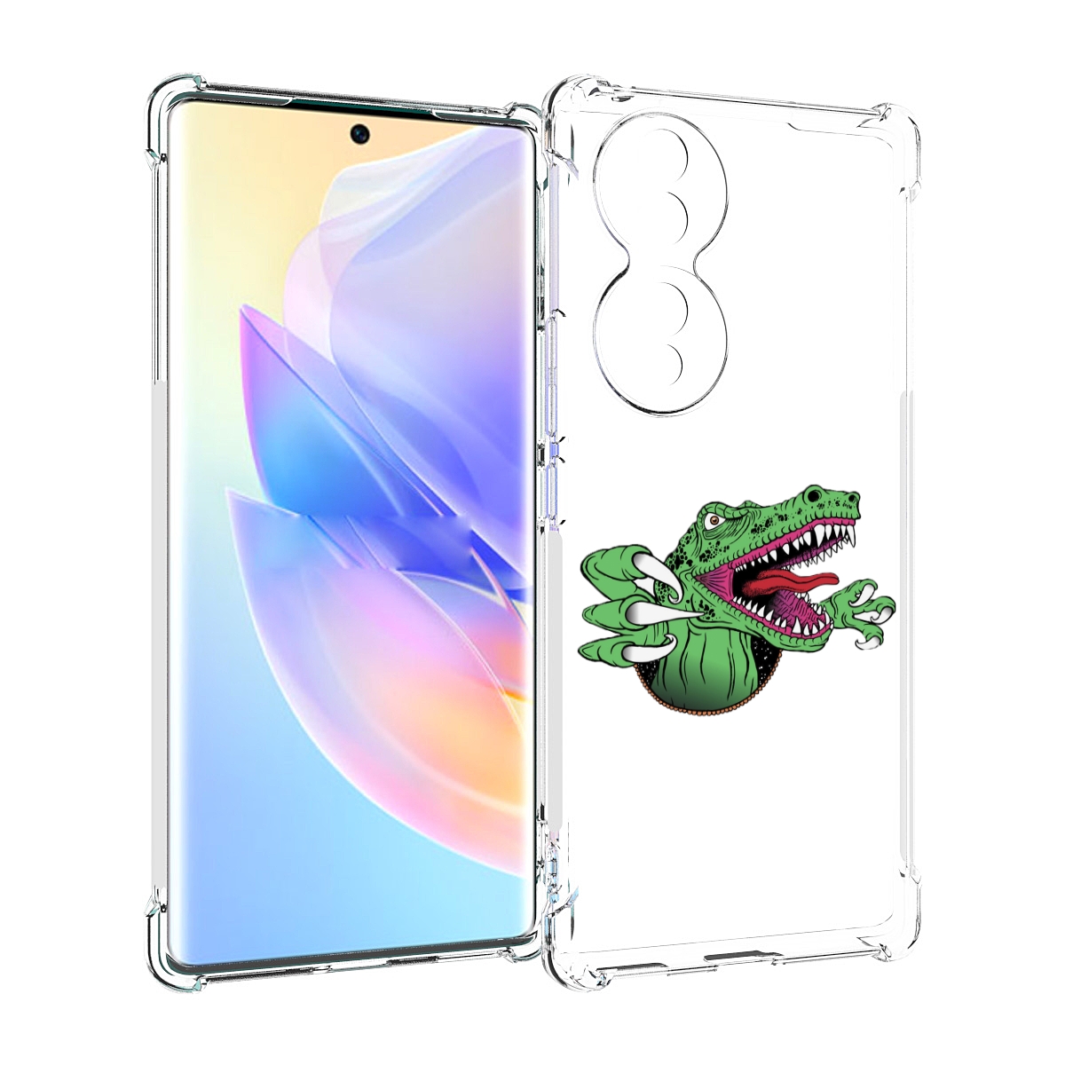 

Чехол MyPads Динозавр для Honor 70, Прозрачный, Tocco