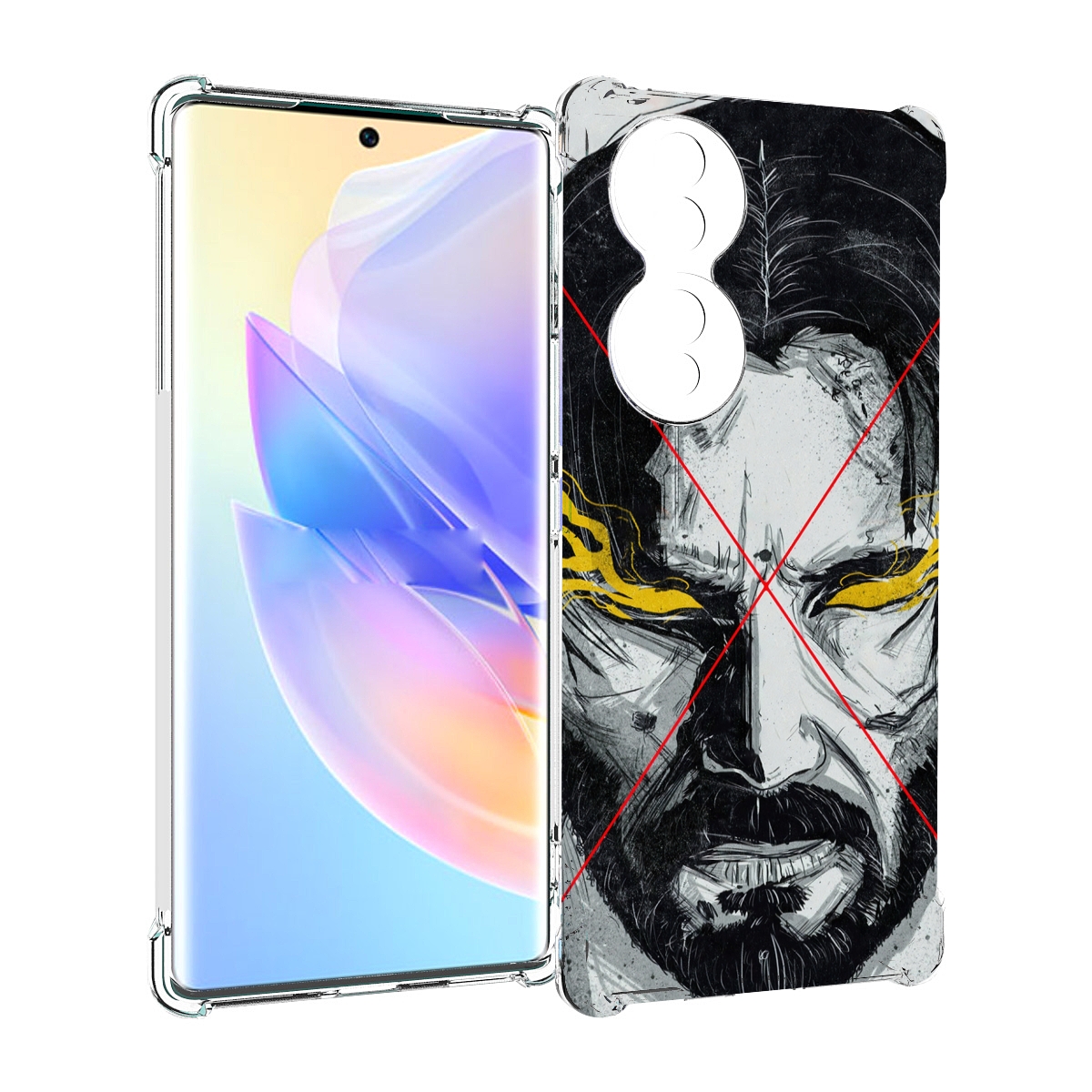 

Чехол MyPads Джон-Уик для Honor 70, Прозрачный, Tocco