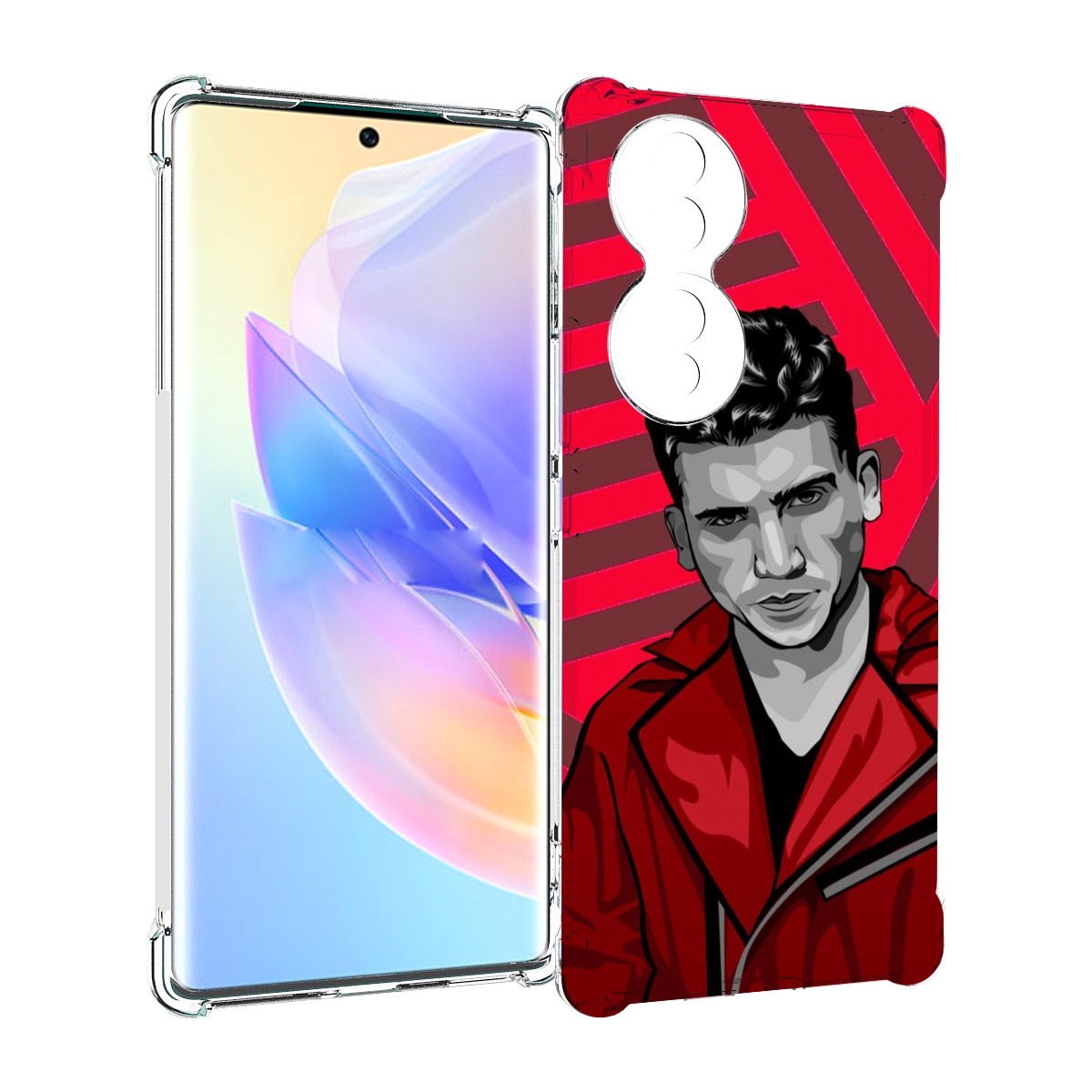 

Чехол MyPads Денвер-бумажный-дом для Honor 70, Прозрачный, Tocco