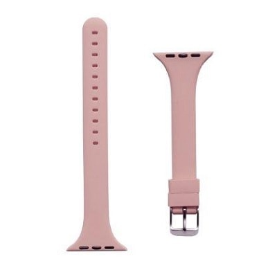 

Awei Ремешок Apple Watch 38 mm с матовым металлическим креплением Slim розовый