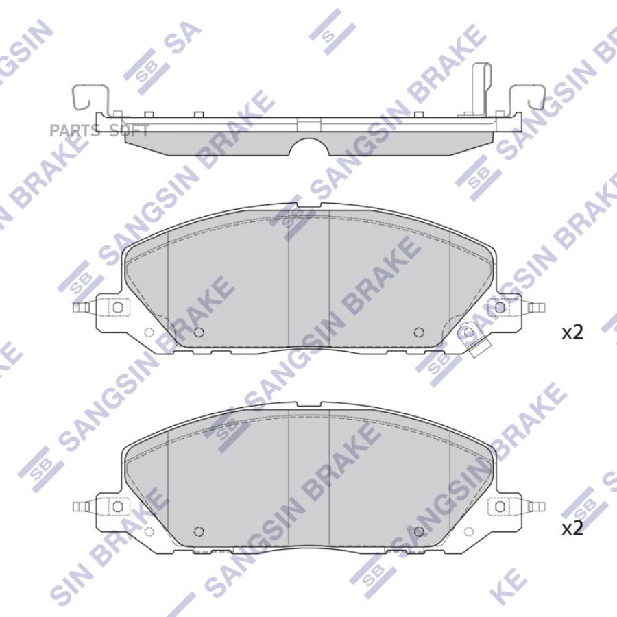 

Колодки Торм.Диск.Передн. Ford Explorer 20-22 Lincoln Avlator 20-2