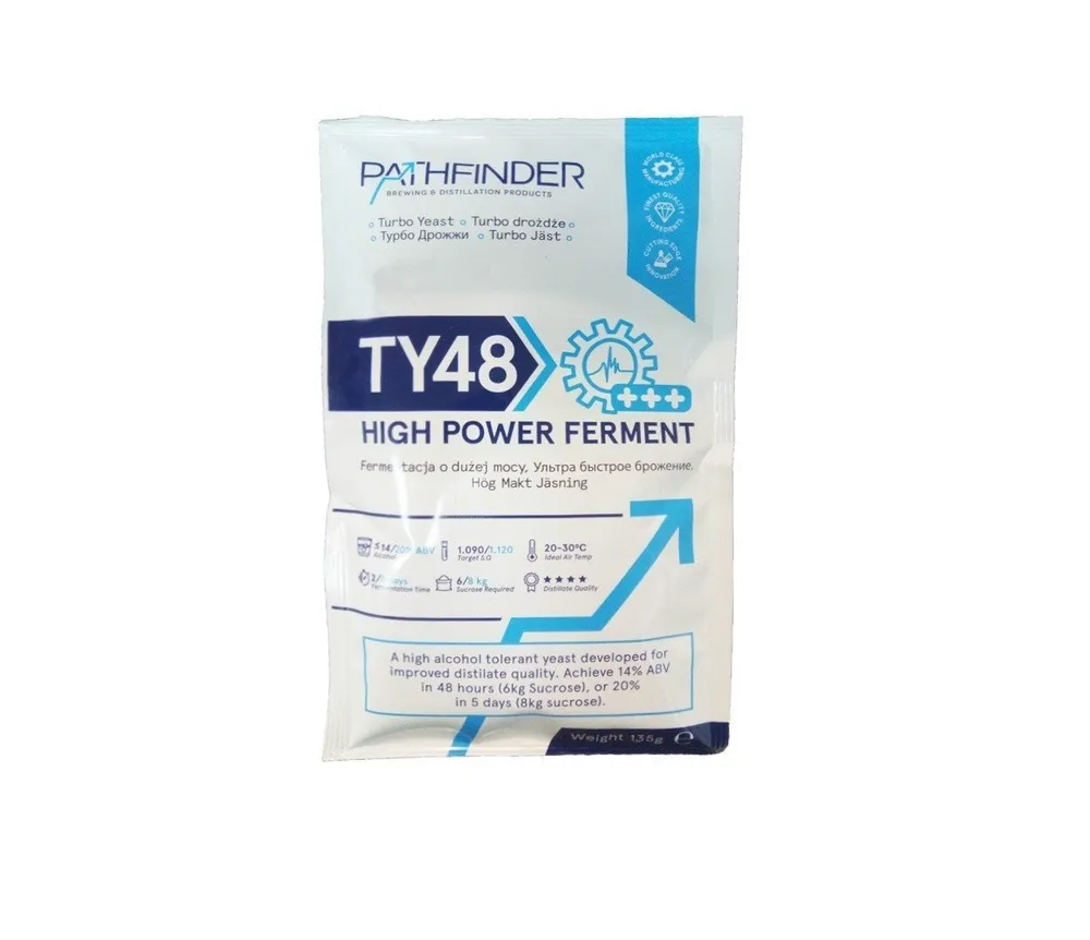 Дрожжи спиртовые Pathfinder 48 Turbo High Power Ferment 5х135 г Пасфайндер Турбо спирто 1600₽