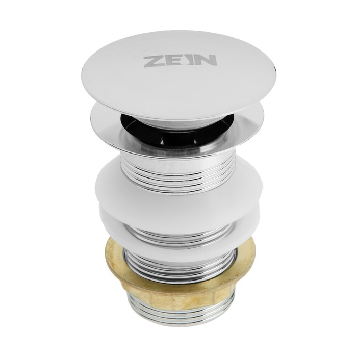 

Донный клапан ZEIN B2, 1 1/4", большая кнопка, для раковины, хром