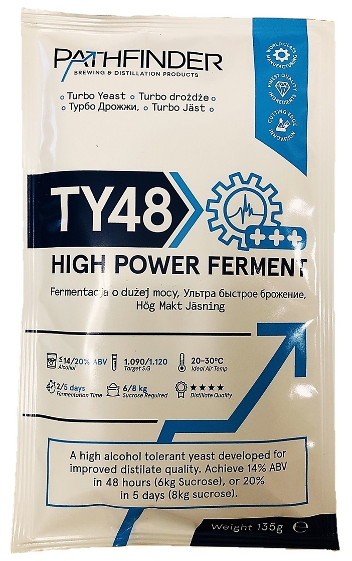 Дрожжи спиртовые Pathfinder 48 Turbo High Power Ferment 2х135 г Пасфайндер Турбо спирто 779₽