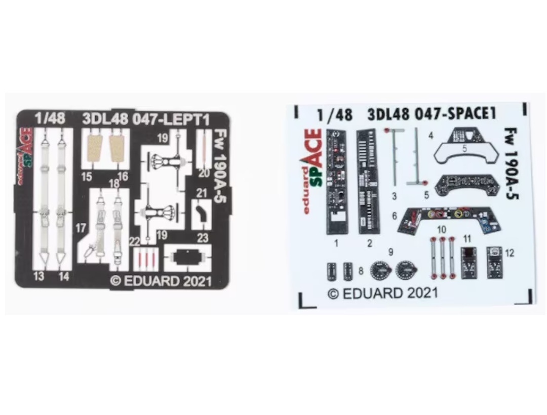 3DL48047 Eduard 148 3D декаль для Fw 190A-5 SPACE 1512₽