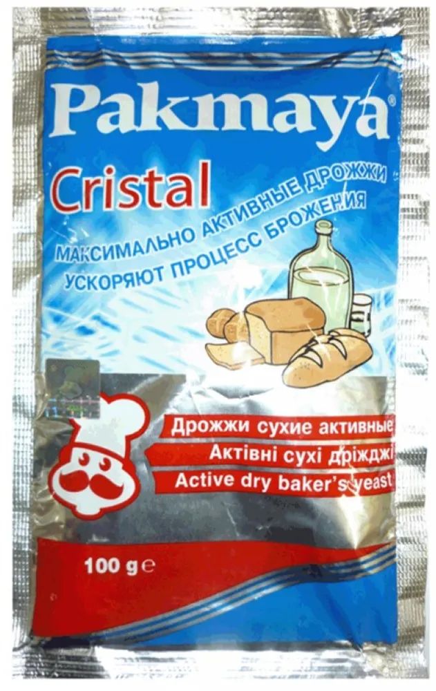 

Дрожжи сухие активные Pakmaya Cristal, 100 г