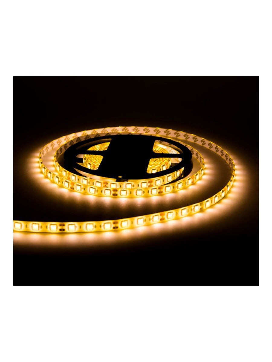 фото Комплект светодиодной ленты smd 5050, 60 led, 12 в, 14.4 вт, 10-12 лм теплый белый 2 м urm