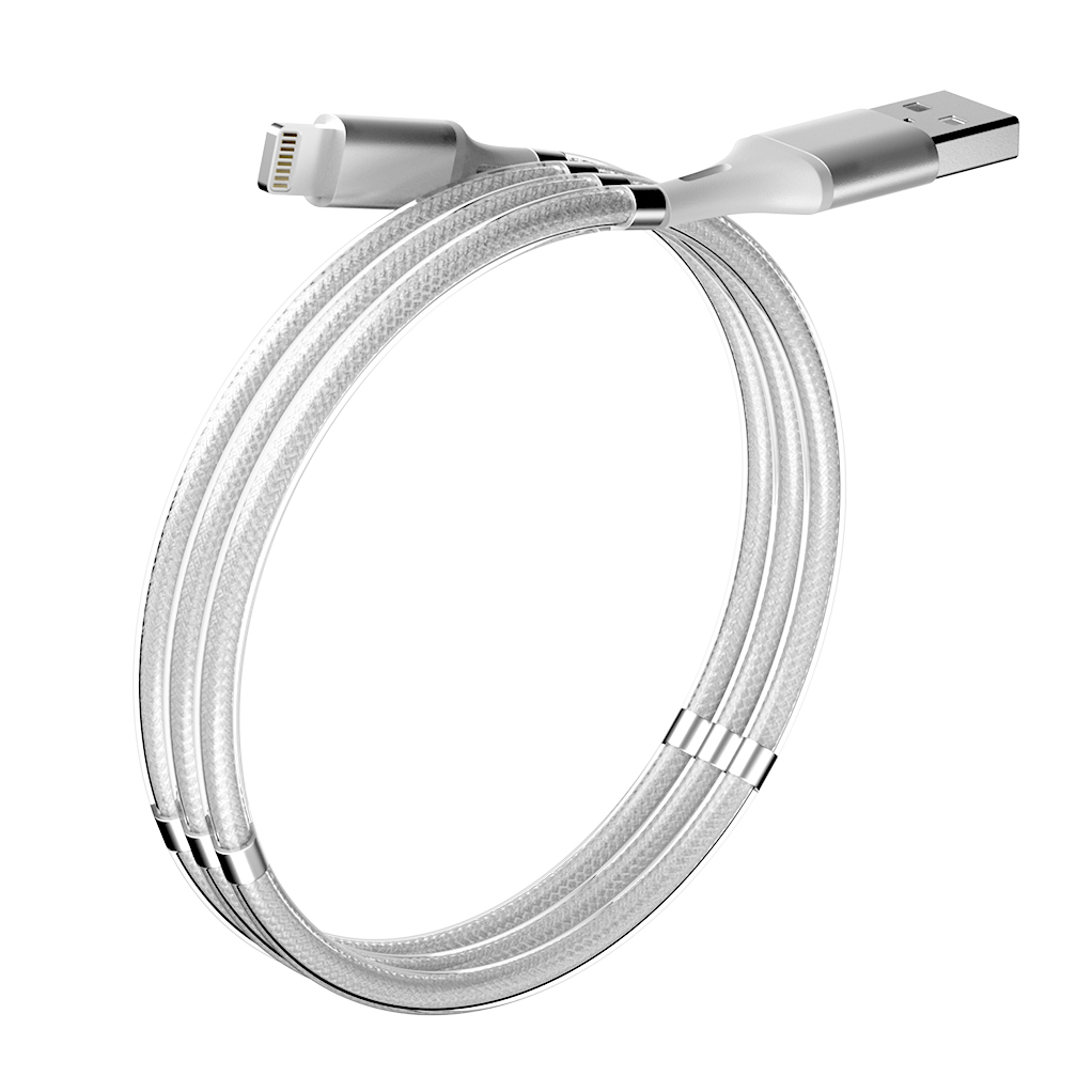 фото Кабель magnet, usb 2.0 - lightning, 1.2м, 2.1a, olmio,