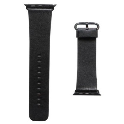 

Awei Ремешок Apple Watch 42 mm New гладкий Кожзам черный