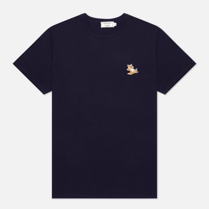 фото Футболка мужская maison kitsune gu00154kj0010-p480 синяя xs