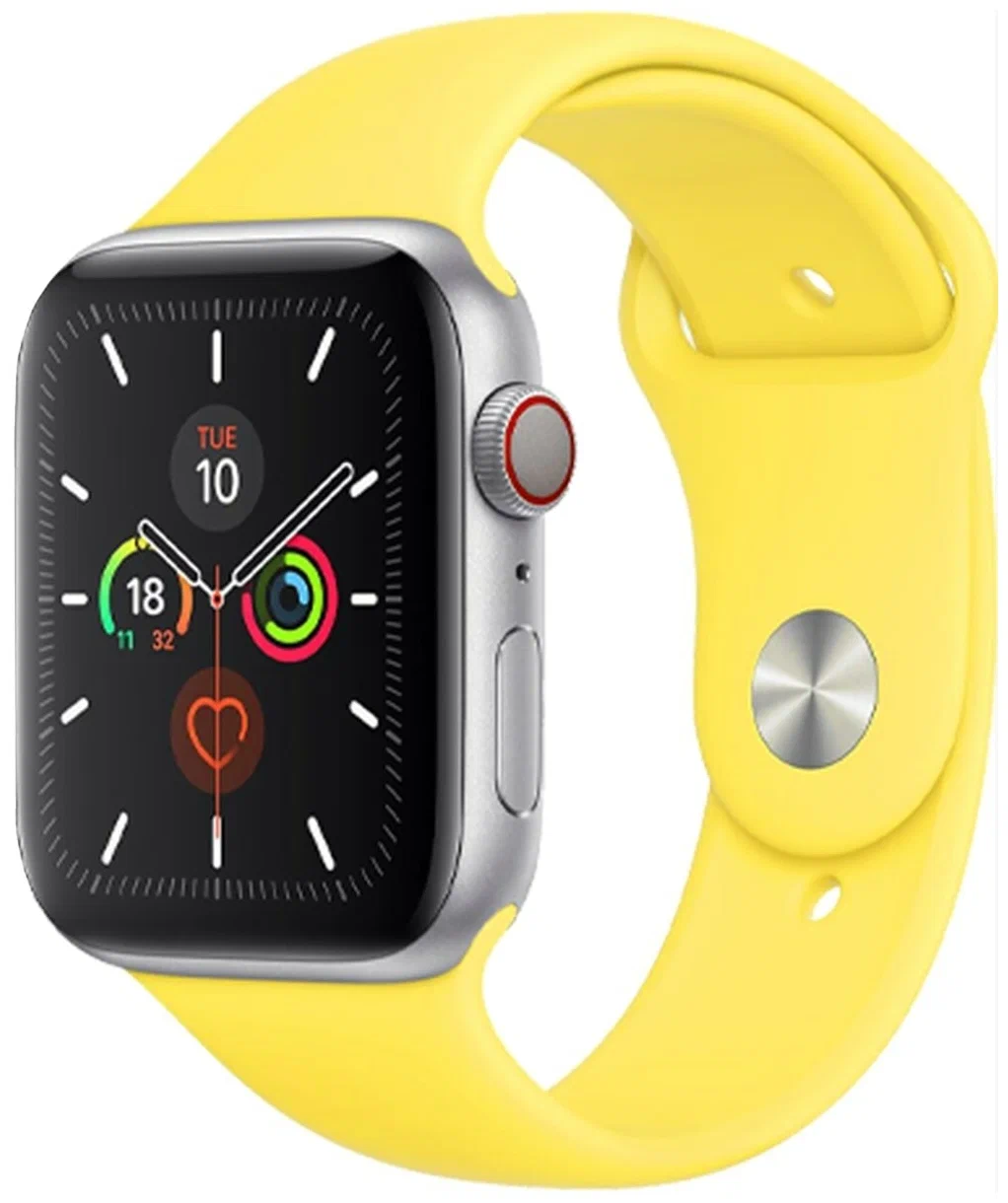 Ремешок Awei для Apple Watch 42 mm Sport band new желтый